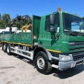 DAF CF 750 310 6X2 BRICK AND BLOCK, FITTED WITH TEREX 92.2 CRANE AND KINSHOFER GRAB